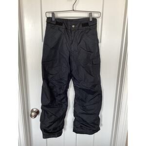 Columbia Outgrown Kids Black Ski Snowboarding Pants Featuring Black Size Medium